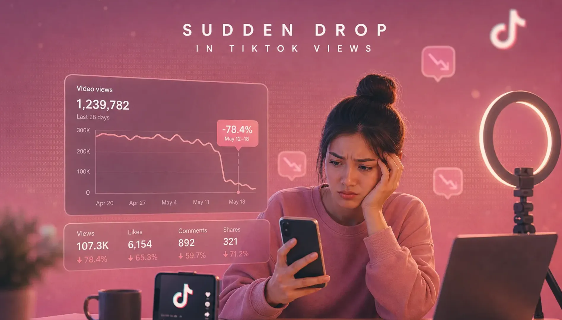 Why Did My TikTok Views Suddenly Drop? (It's Probably Not a Shadowban)